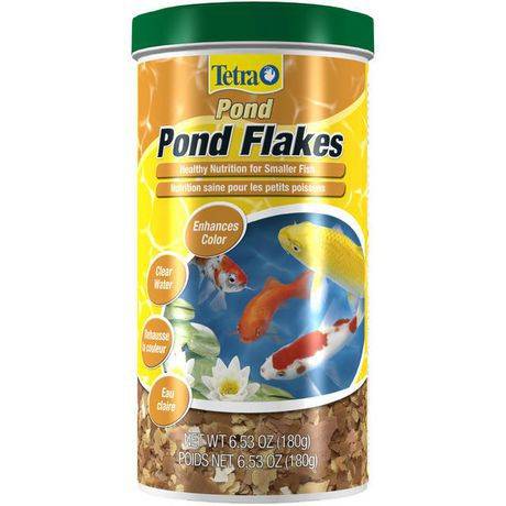 Tetra flocons de nourriture pour poissons tetra pond pour petits poissons, 180g (nutrition des petits poissons) - pond flakes (180 g)