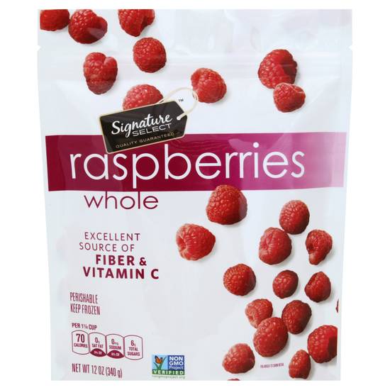 Signature Select Whole Raspberries (12 oz)