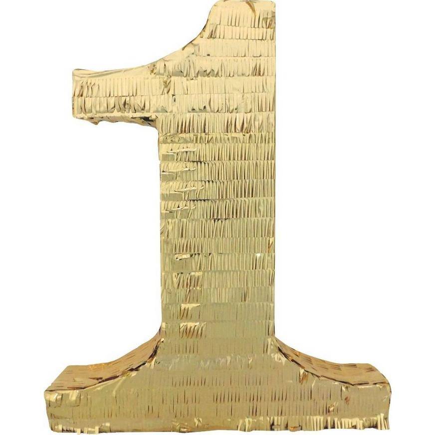 Gold Number 1 Pinata