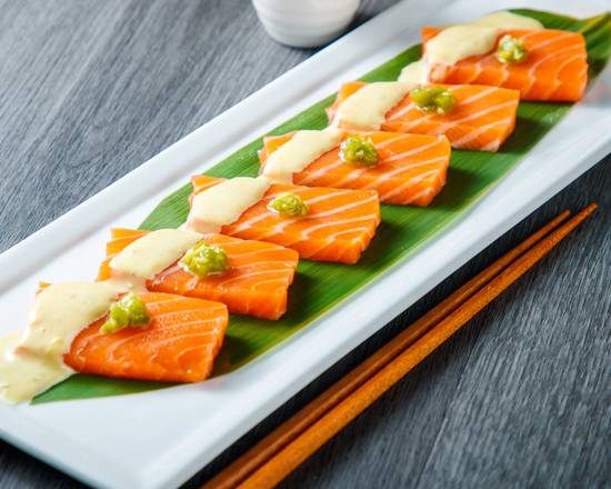 Creamy Wasabi Salmon Sashimi