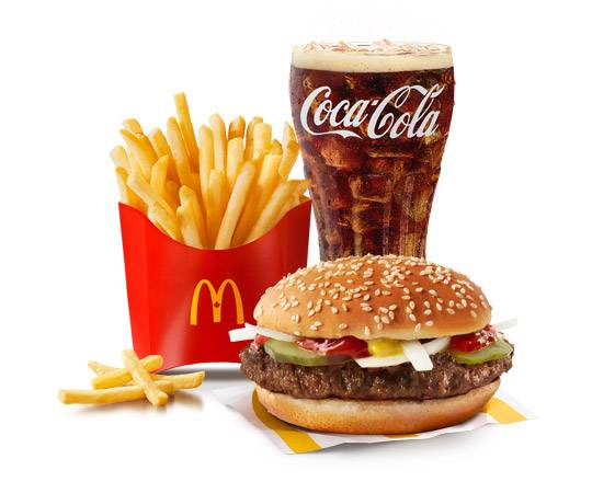 Quarter Pounder without Cheese Extra Value Meal [570-1000 Cals]