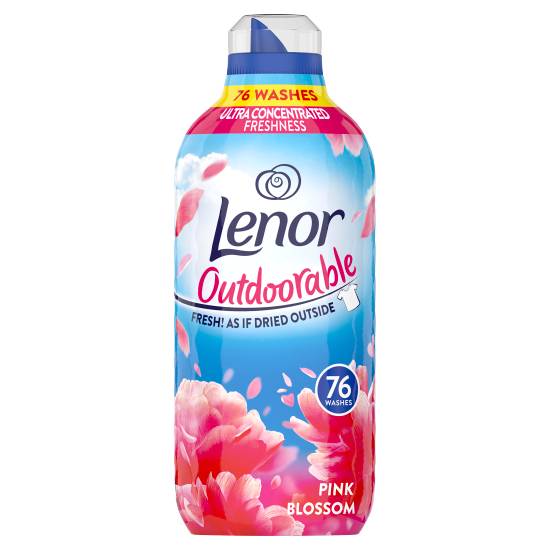 Lenor Outdoorable Fabric Conditioner Pink Blossom Washes