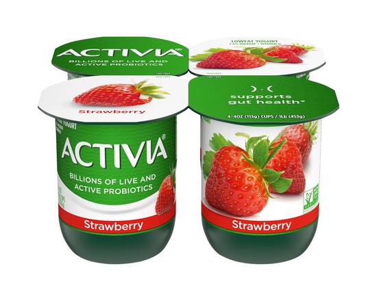 Activia · Lowfat Probiotic Strawberry Yogurt (4 x 4 oz)