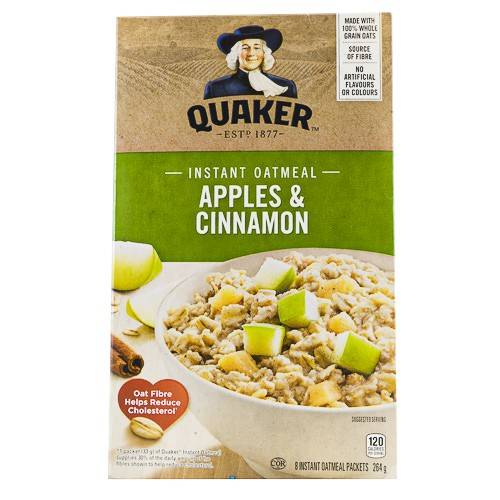 Quaker pomme cannelle (264 g) - apples and cinnamon instant oatmeal (264 g)
