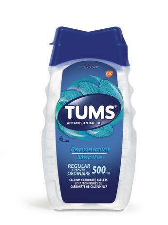 Tums Regular Strength Antacid Peppermint Tablets 500 mg (150 ct)