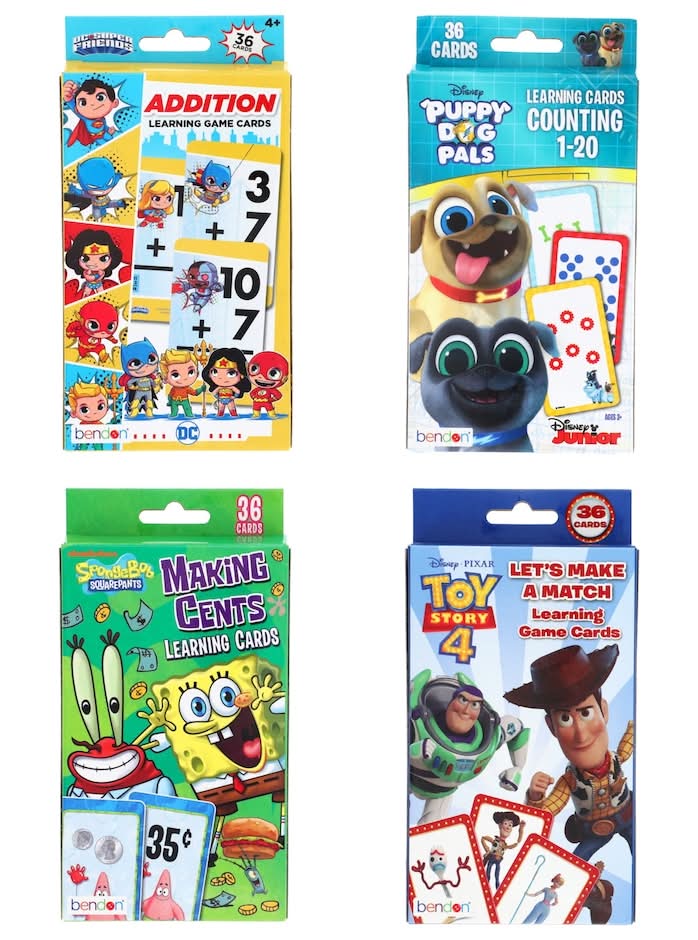 Licensed Characters Boys Flashcards, 36-ct. Packs