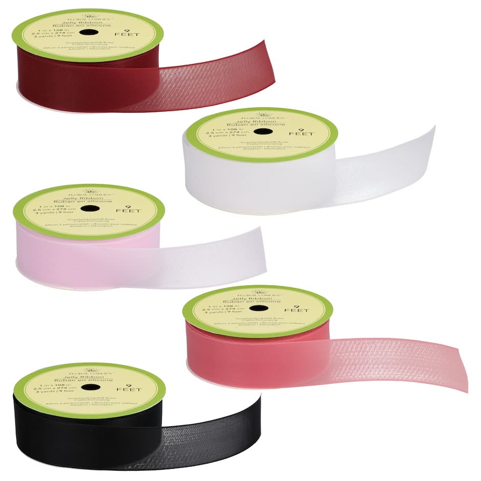 Floral Garden Jelly Ribbon, 9 ft, Assorted
