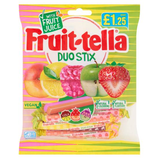 Fruit-Tella Duo Stix With Fruit Juice