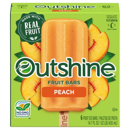 Outshine Peach Fruit Bars (6 ct)