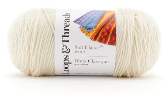 Loops & Threads Soft Classic Solid Yarn, Off White