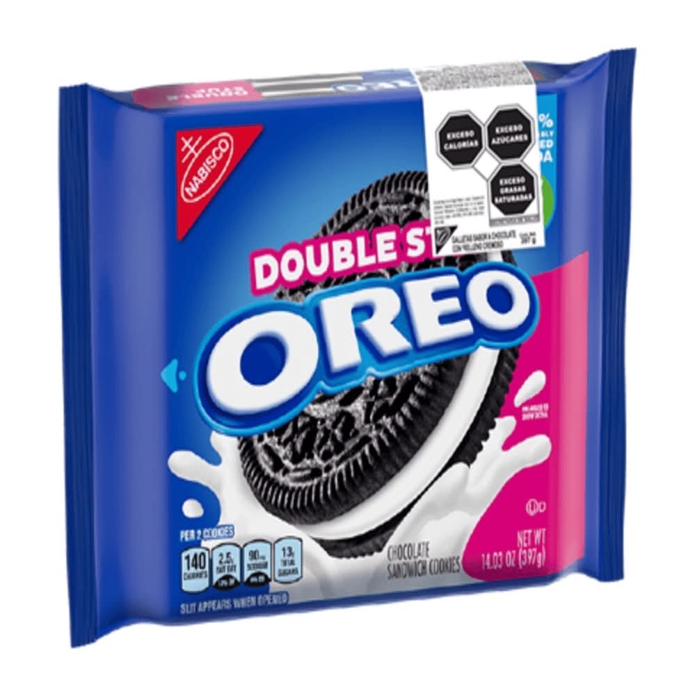 Oreo · Galletas tipo sándwich double stuf (2 un)