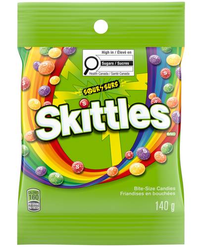 Skittles Chewy Candy, Sour (140 g)