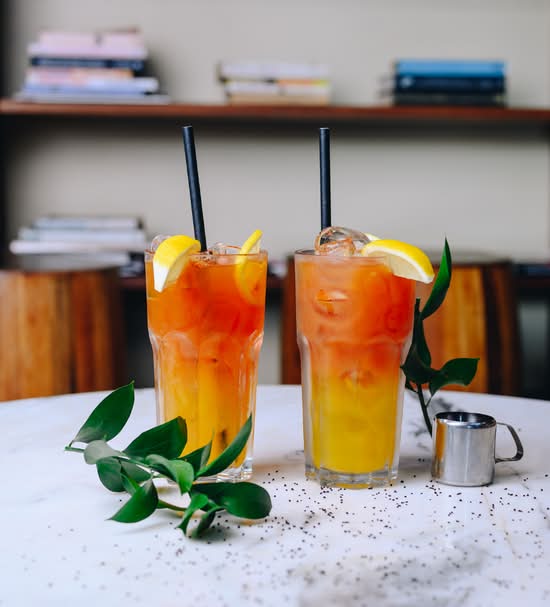 Iced Tea with Fresh Juice