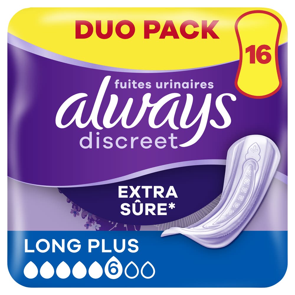 Always - Serviettes fuites urinaires long plus, female (16)