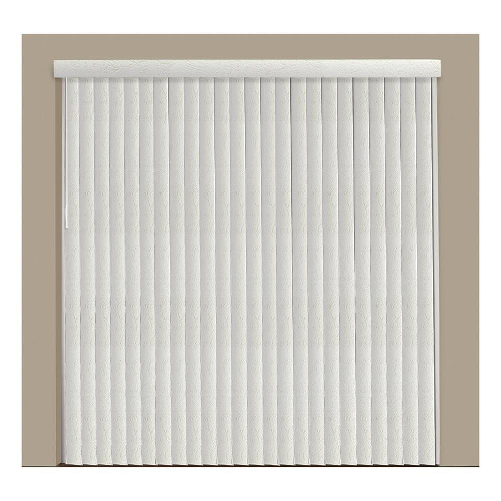 LEVOLOR Trim+Go 3.5-in Slat Width 45.5-in x 84-in Cordless Alabaster Room Darkening Vertical Blinds | LVVC0D3508402D