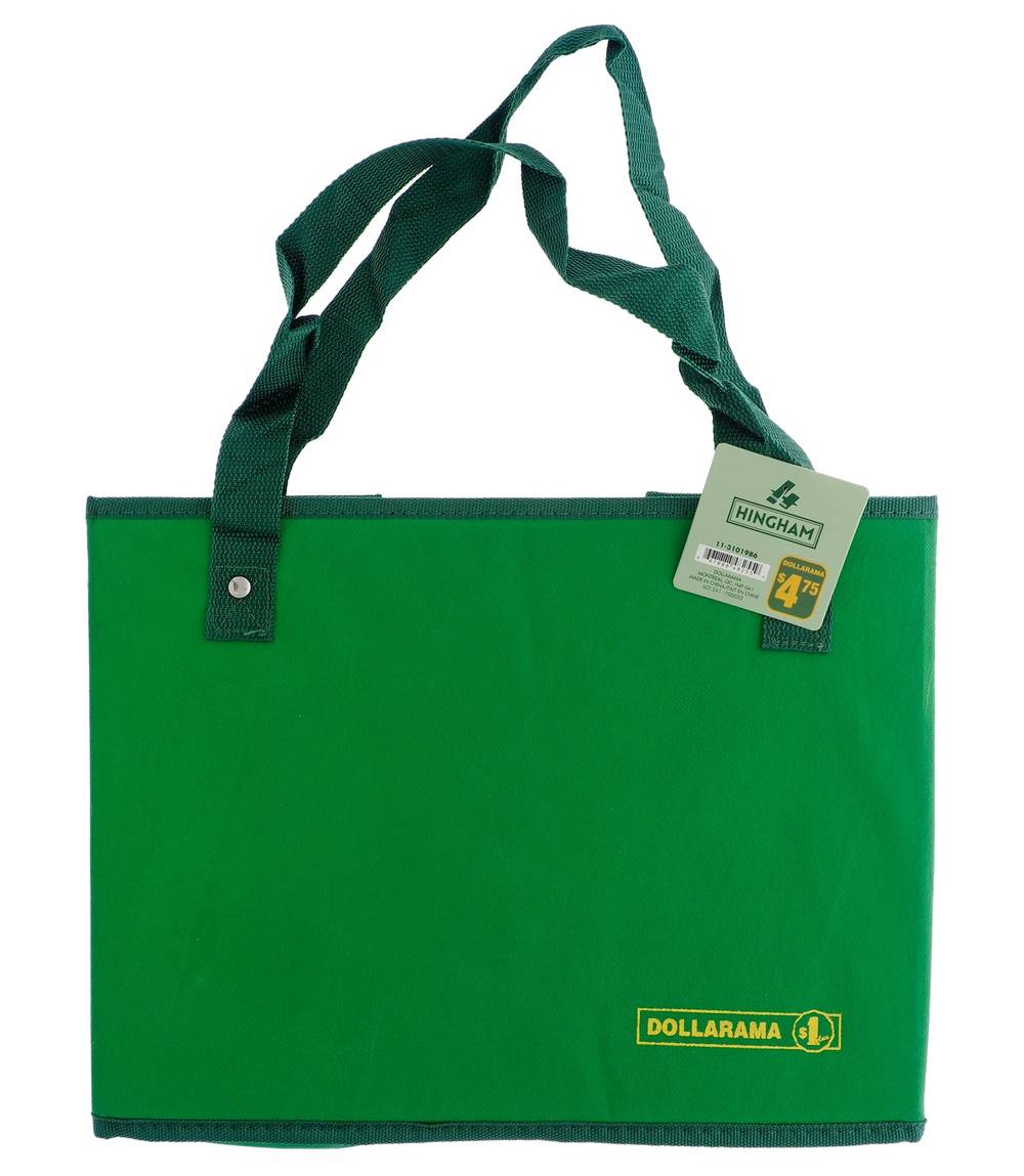Dollarama sac à provisions pliable avec poignées - dollarama collapsible shopping box with handles, 37.5x26x28 cm