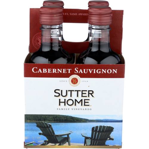 Sutter Home Cabernet Sauvignon 4 Pack Bottles