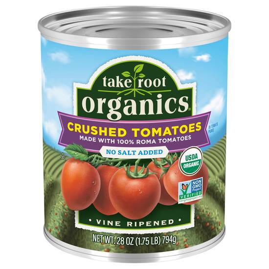 Take Root Organics No Salt Added Crushed Tomatoes