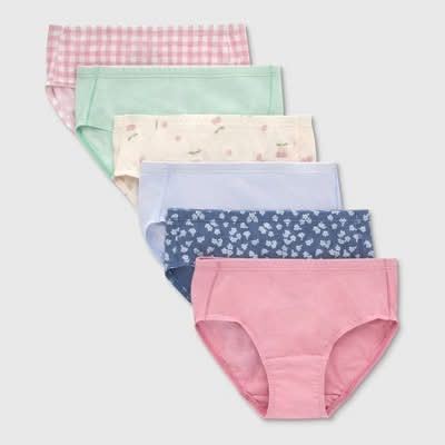 Hanes Organic Cotton Briefs, Women, 4 T, Assorted (6 ct)