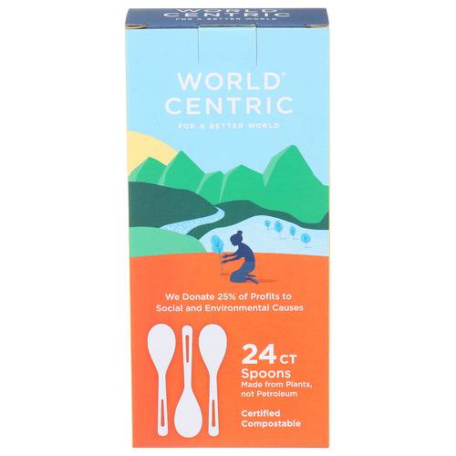 World Centric Corn Starch Soup Spoons