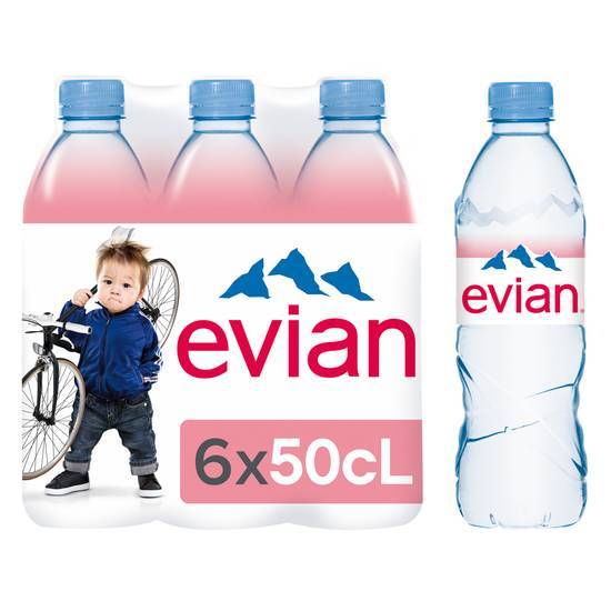Evian eau minérale naturelle, 6 bouteilles