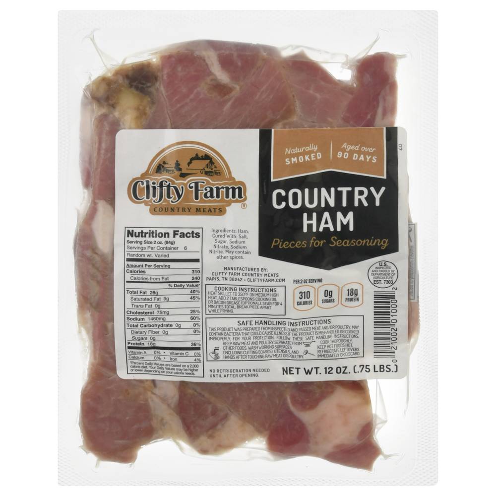 Clifty Farm Pieces For Seasoning Country Ham