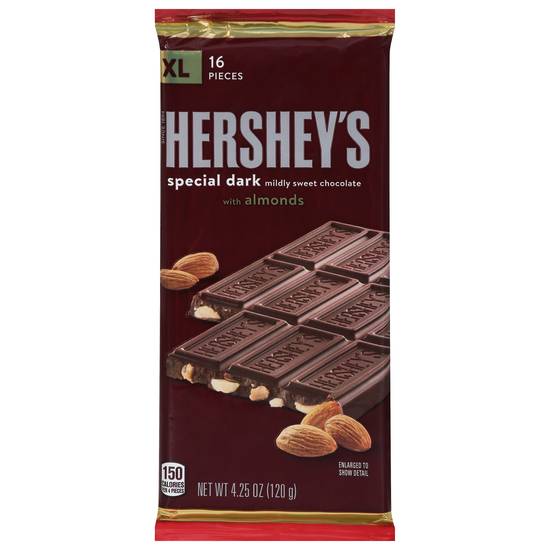 Hershey's Xl Special Dark Mildly Sweet Chocolate With Almonds Pieces (16 ct)