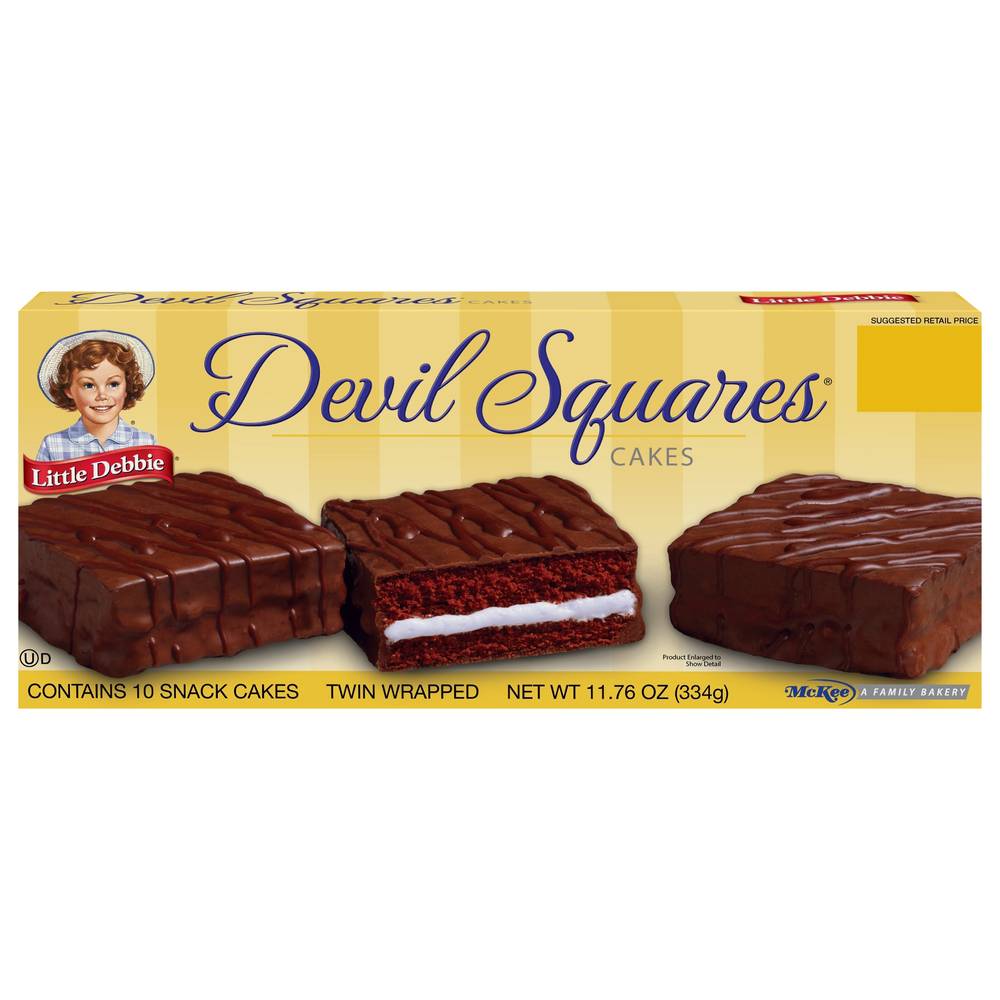 Little Debbie Devil Squares Cakes (11.76 oz, 10 ct)