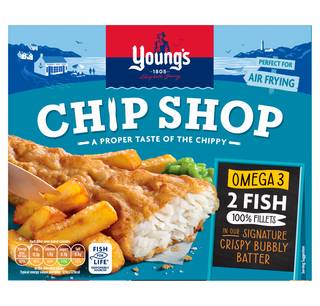 Youngs Chip Shop 2 Battered Fish Fillets 200G
