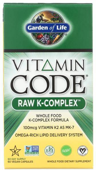 Garden of Life Code Raw K-Complex 1000 Mcg Vitamin K2 (3.2 oz)