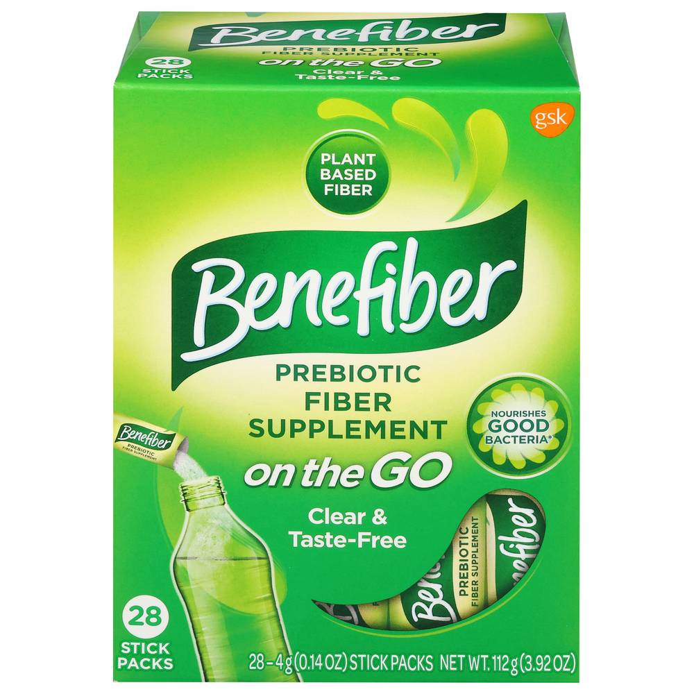 Benefiber Prebiotic Fiber Supplement Powder packs (4 oz)