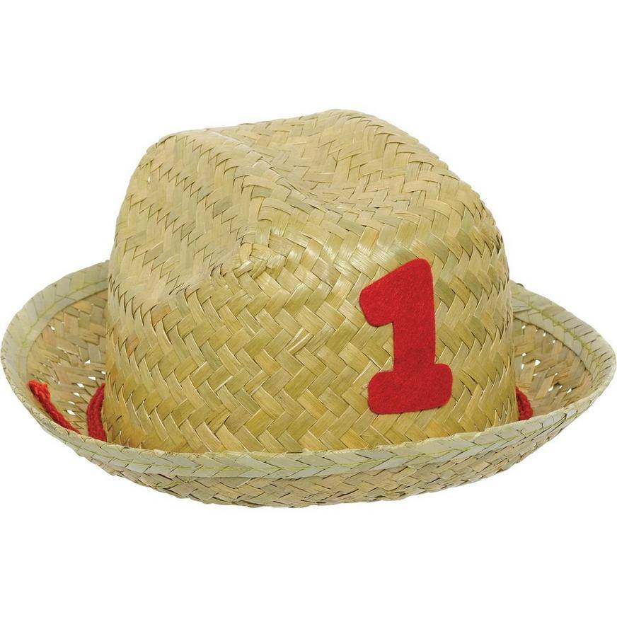 Mini 1st Birthday Straw Hat