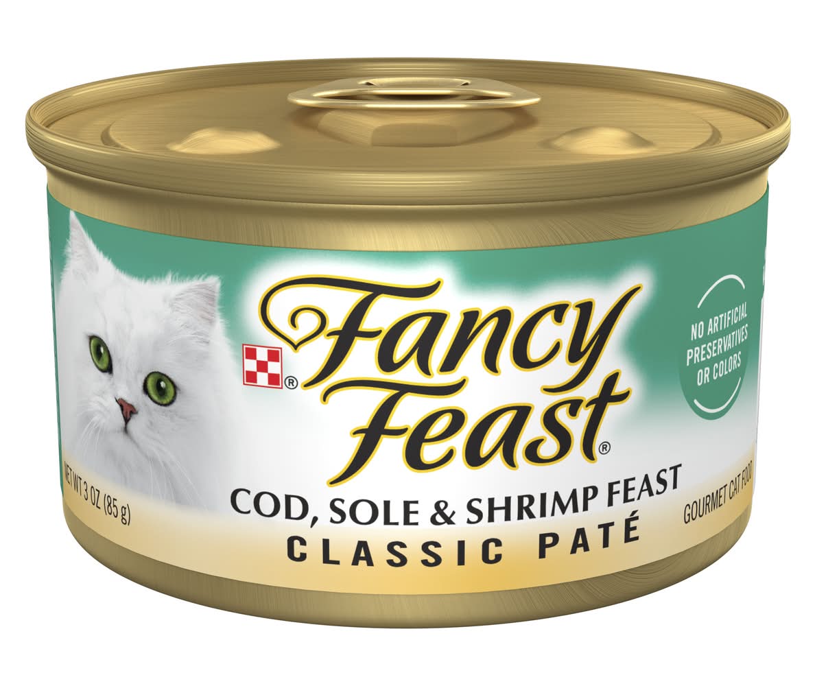 Purina Fancy Feast Classic Cod Sole & Shrimp Paté Wet Cat Food (3 oz)