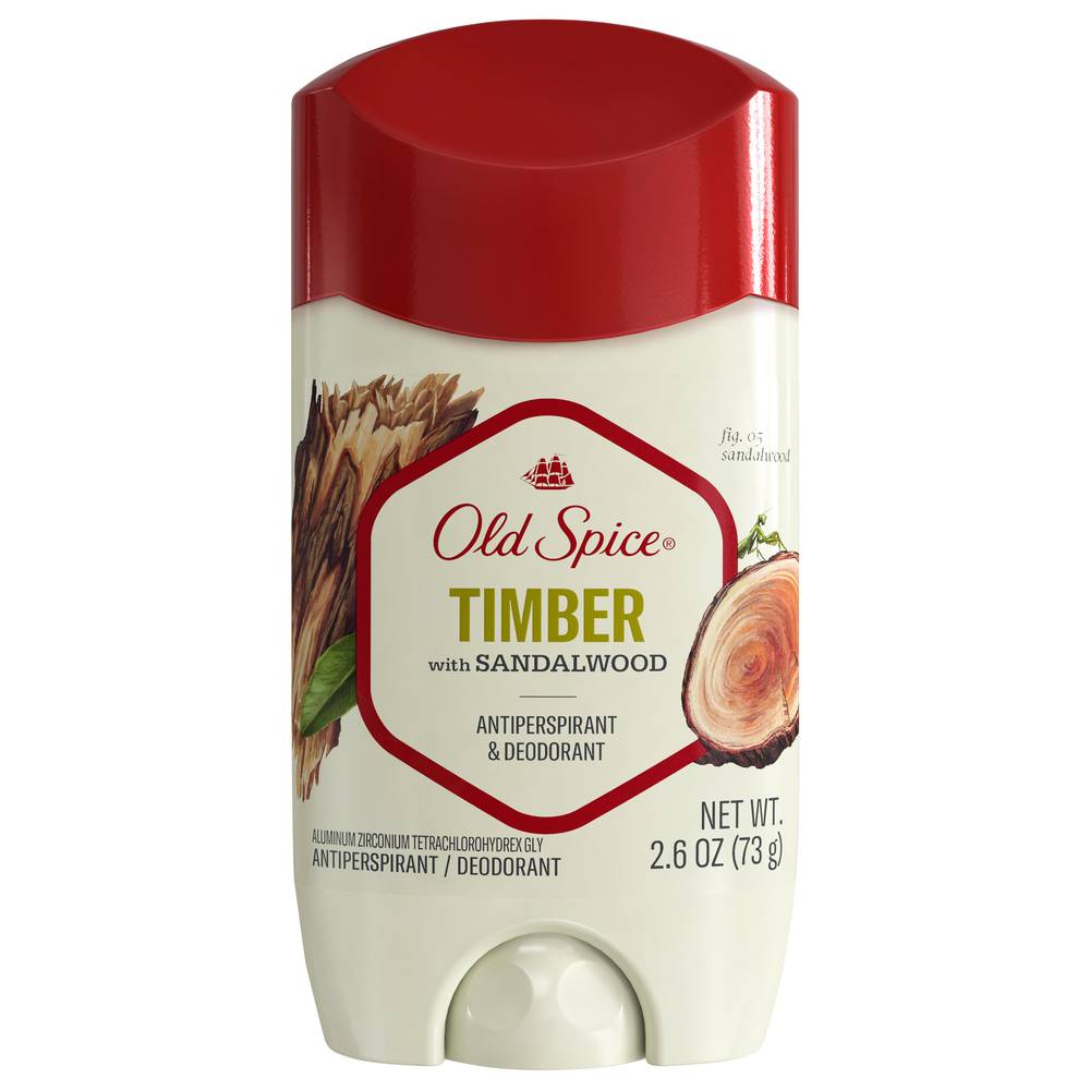 Old Spice Timber With Sandalwood Anti-Perspirant & Deodorant (2.6 oz)