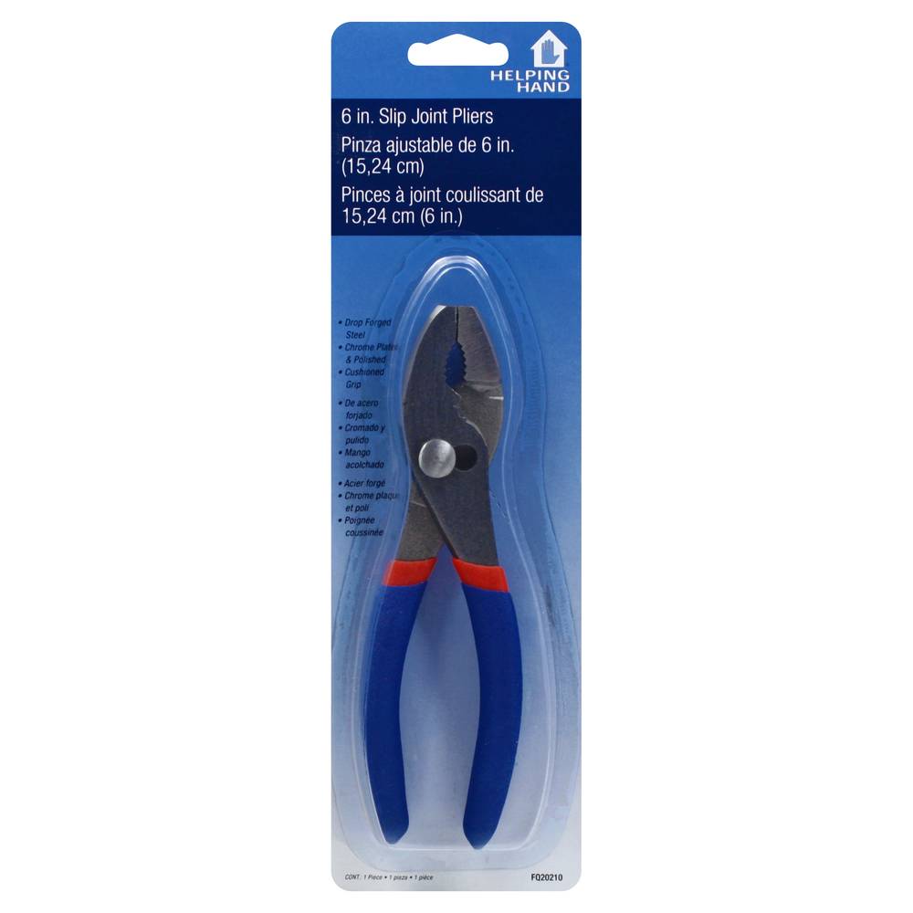 Helping Hand Slip Joint Pliers, Blue