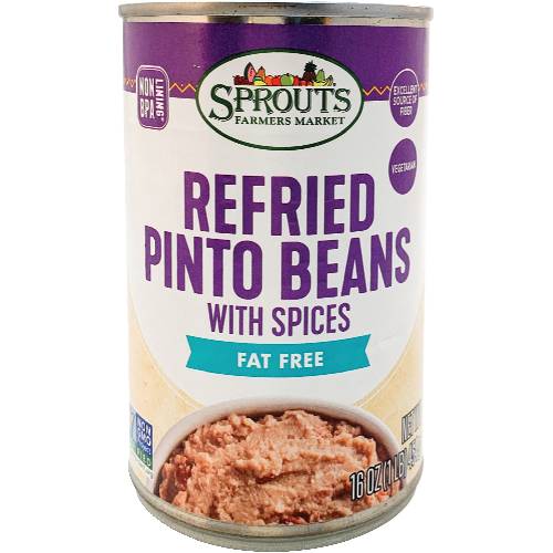 Sprouts Fat Free Refried Pinto Beans with Spices
