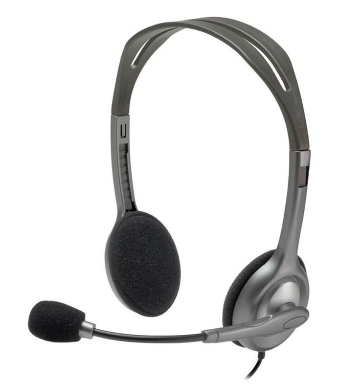 Logitech · Audífonos h111 stereo (150 g)