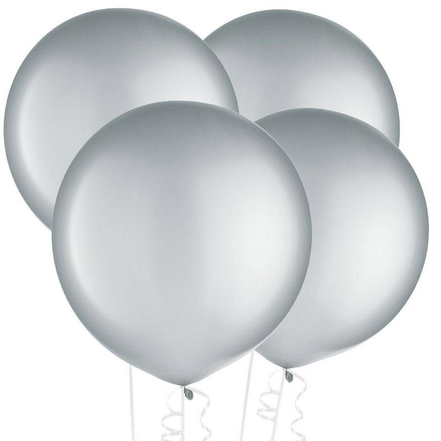 Amscan Latex Balloons (24 inch/silver)
