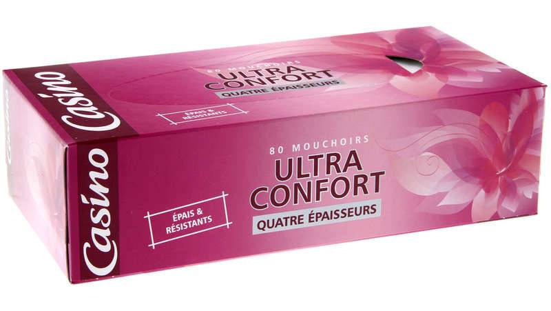 Casino Mouchoirs ultra confort 4 épaisseurs - x80