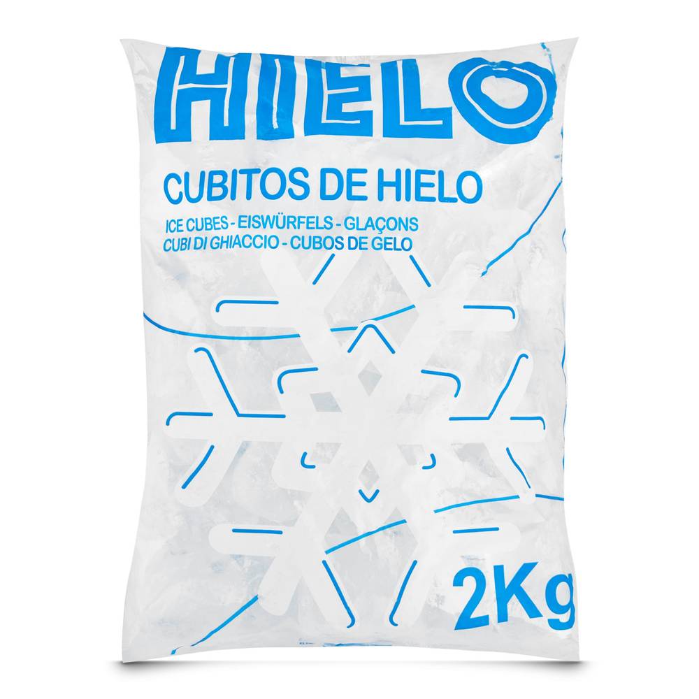 Hielo En Cubitos Bolsa 2 Kg