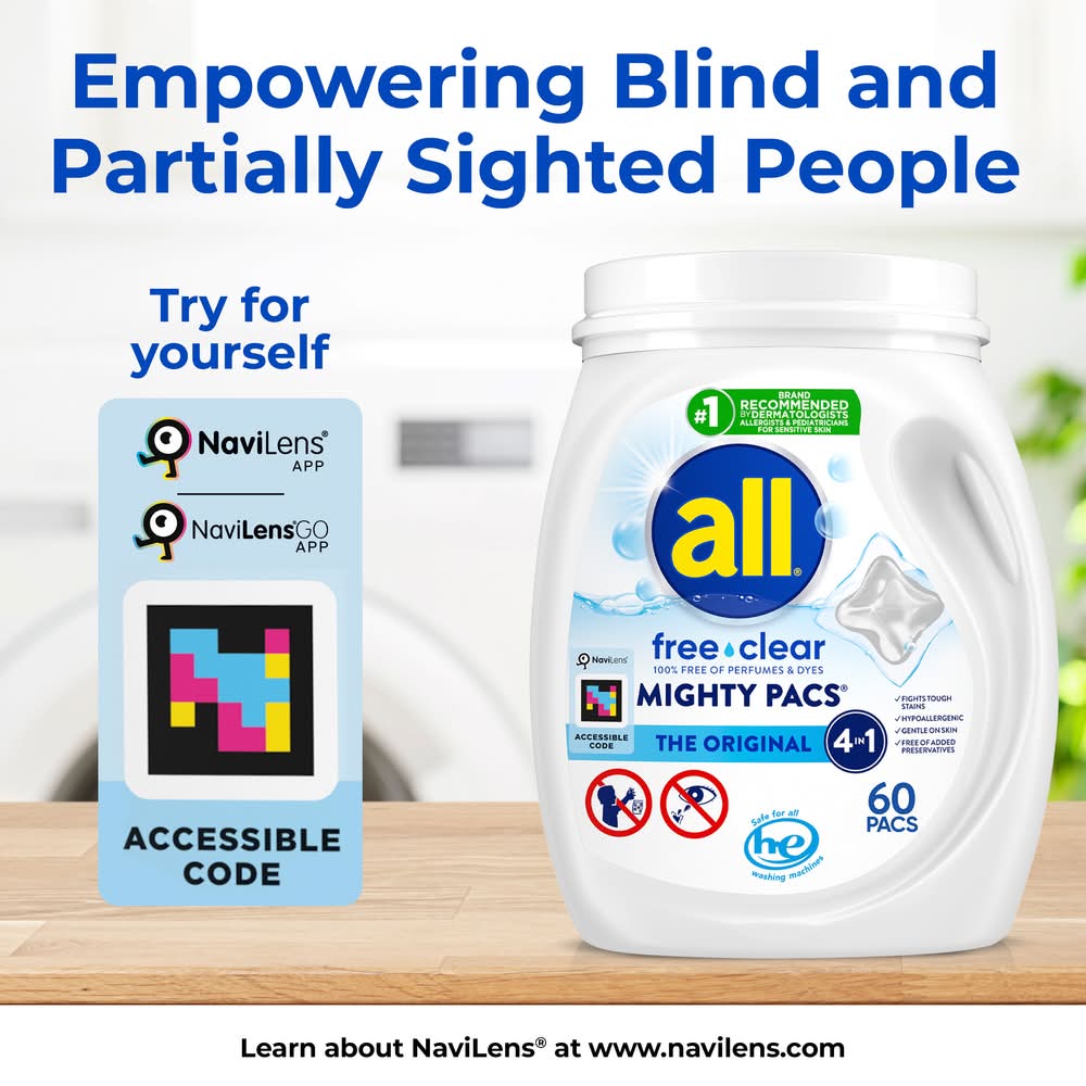 All Mighty Pacs Free Clear the Original 4 in 1 Detergent (19 ct)