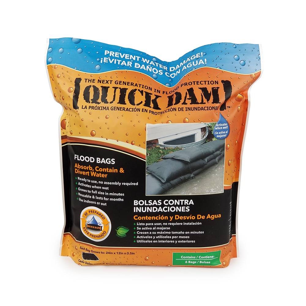 Quick Dam 6-Pack 24-in L x 12-in W Water Activated Flood Bag | QD1224-6ES