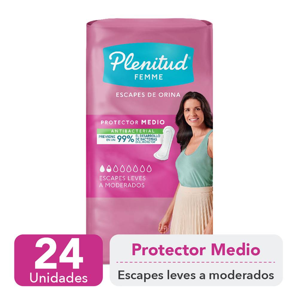 Plenitud protector medio para incontinencia leve (24 u)