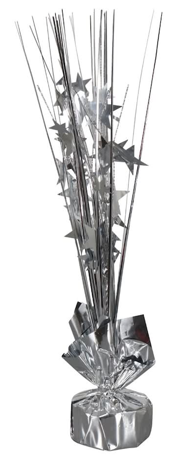 Balloon Weights & Centerpieces, 12 in, Silver