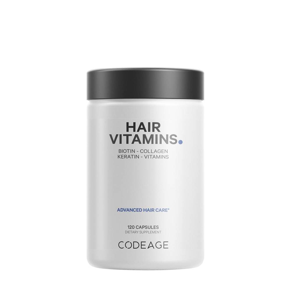 Codeage Hair Vitamins With Biotin 10000 Mcg Capsules (120 ct)