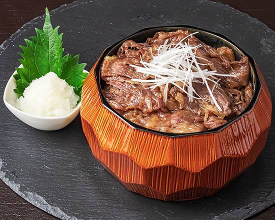 宮澤のさっぱり牛重(大根おろし&大葉)並 (肉120g+米200g) Miyazawa Beef + Grated White Radish & Japanese Basil Rice Box - Regular