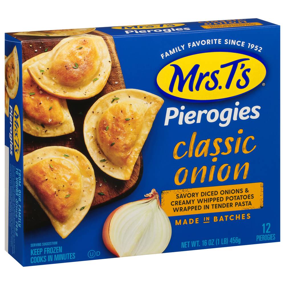 Mrs. T's Classic Onion Pierogies (1 lbs, 12 ct)