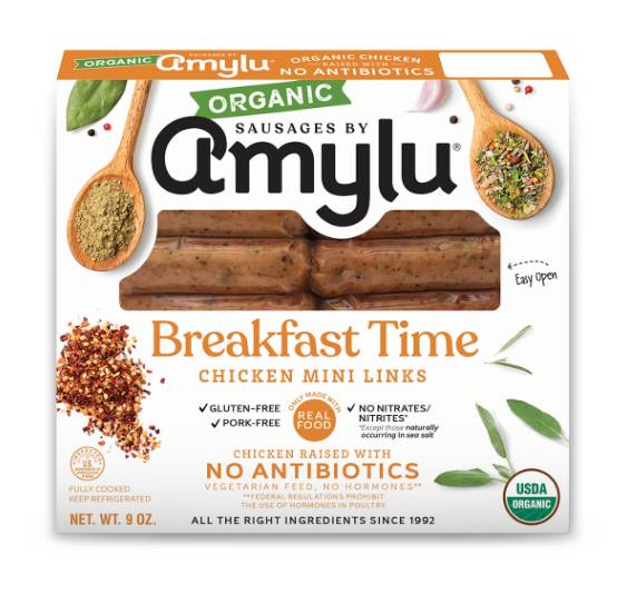 Amylu Foods Breakfast Time Chicken Mini Links (9 oz)
