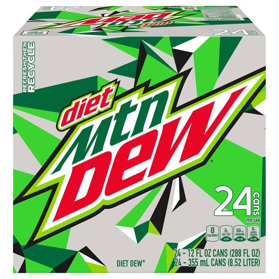 Mtn Dew Diet Classic Soda (24 ct, 12 fl oz)