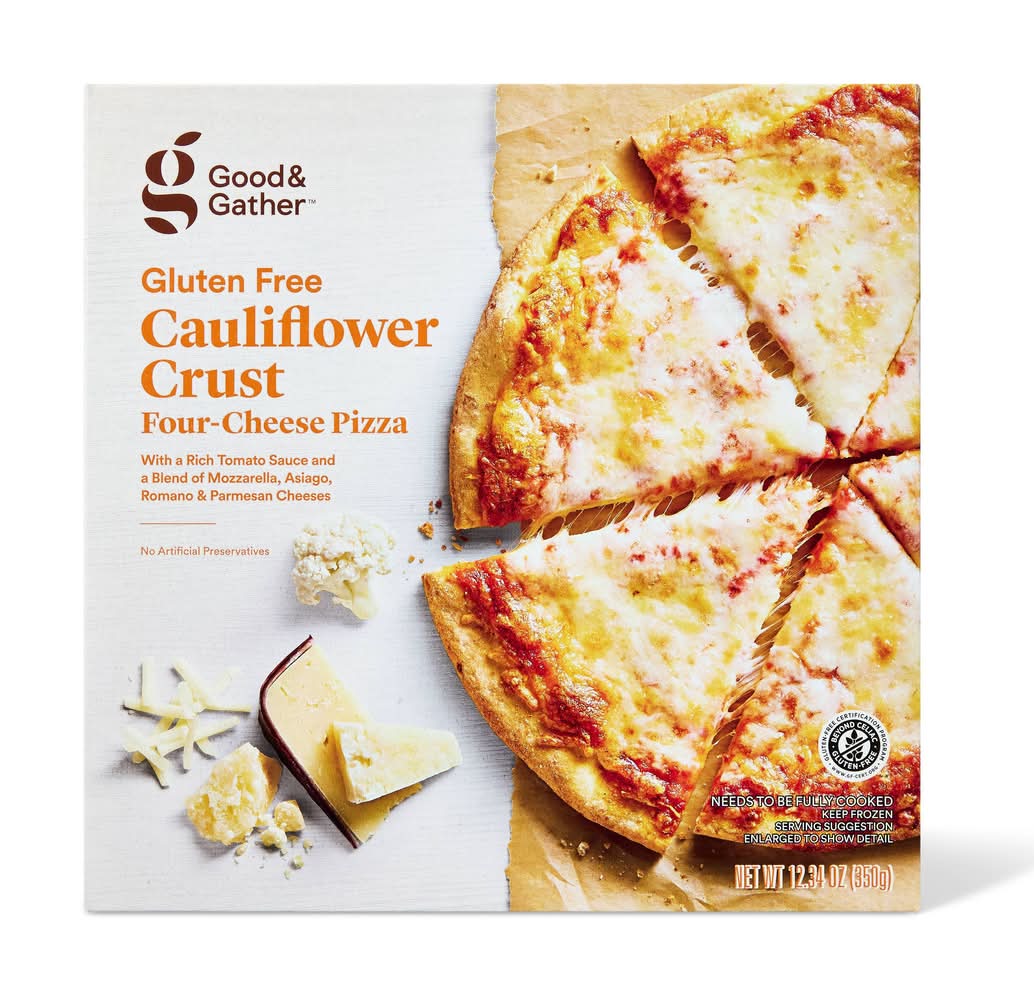 Good & Gather Gluten Free Crust Frozen Pizza, Cauliflower - Cheese (12.34 oz)
